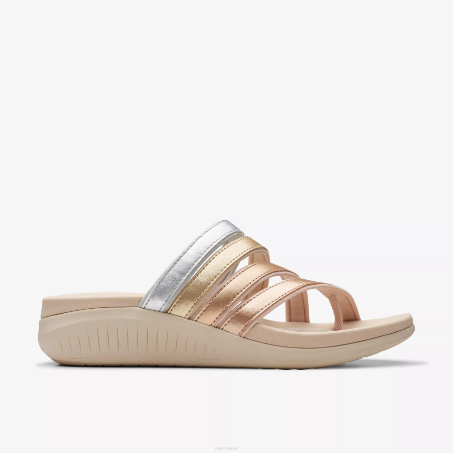 Clarks slysti sveiki rainelė H2XV76 daugiaspalvis metalinis