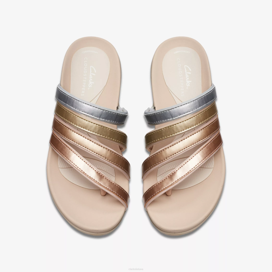 Clarks slysti sveiki rainelė H2XV76 daugiaspalvis metalinis