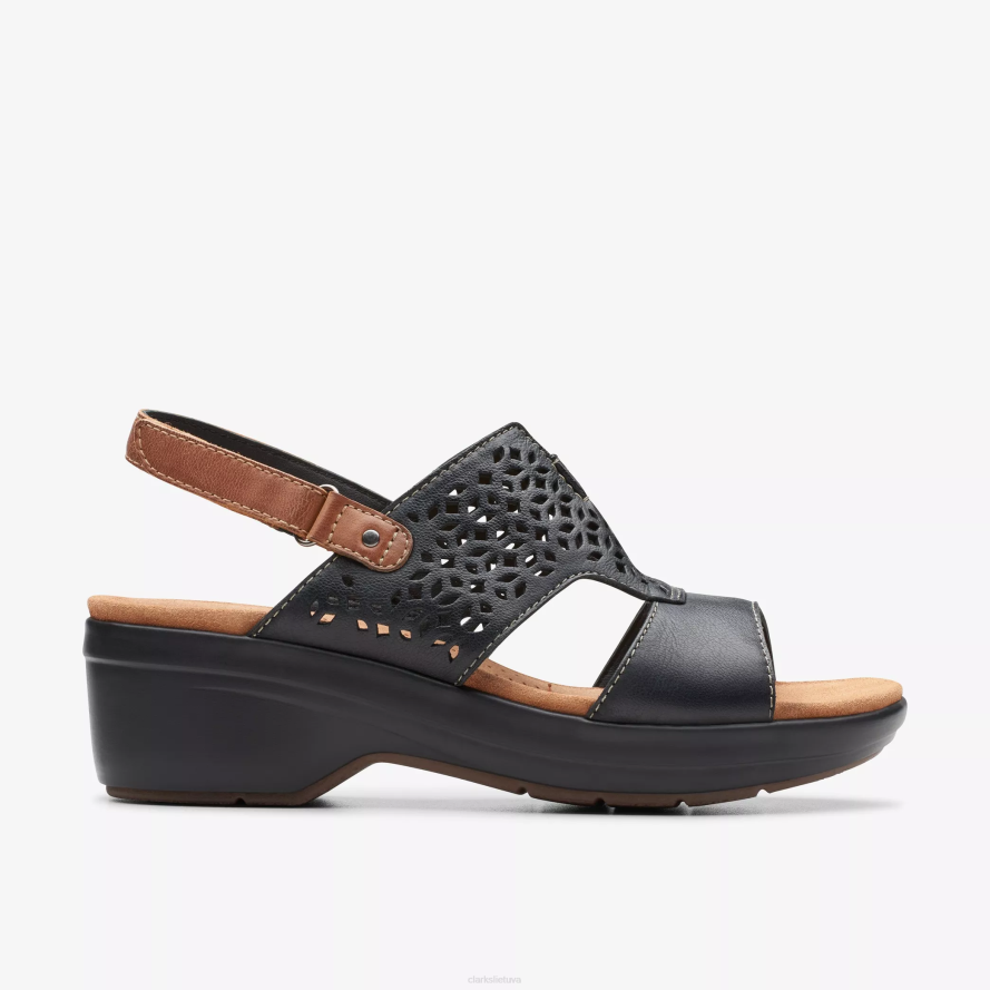 Clarks tuleah saulė H2XV32 juoda oda