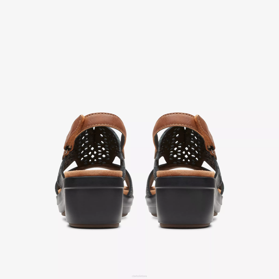 Clarks tuleah saulė H2XV32 juoda oda