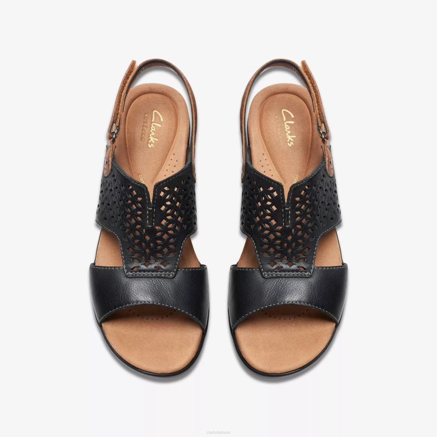 Clarks tuleah saulė H2XV32 juoda oda