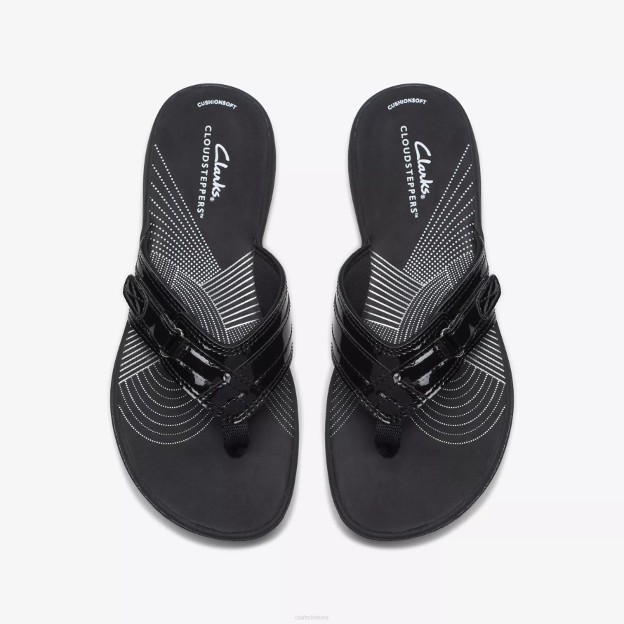 Clarks vėjo jūra H2XV56 juodas patentas