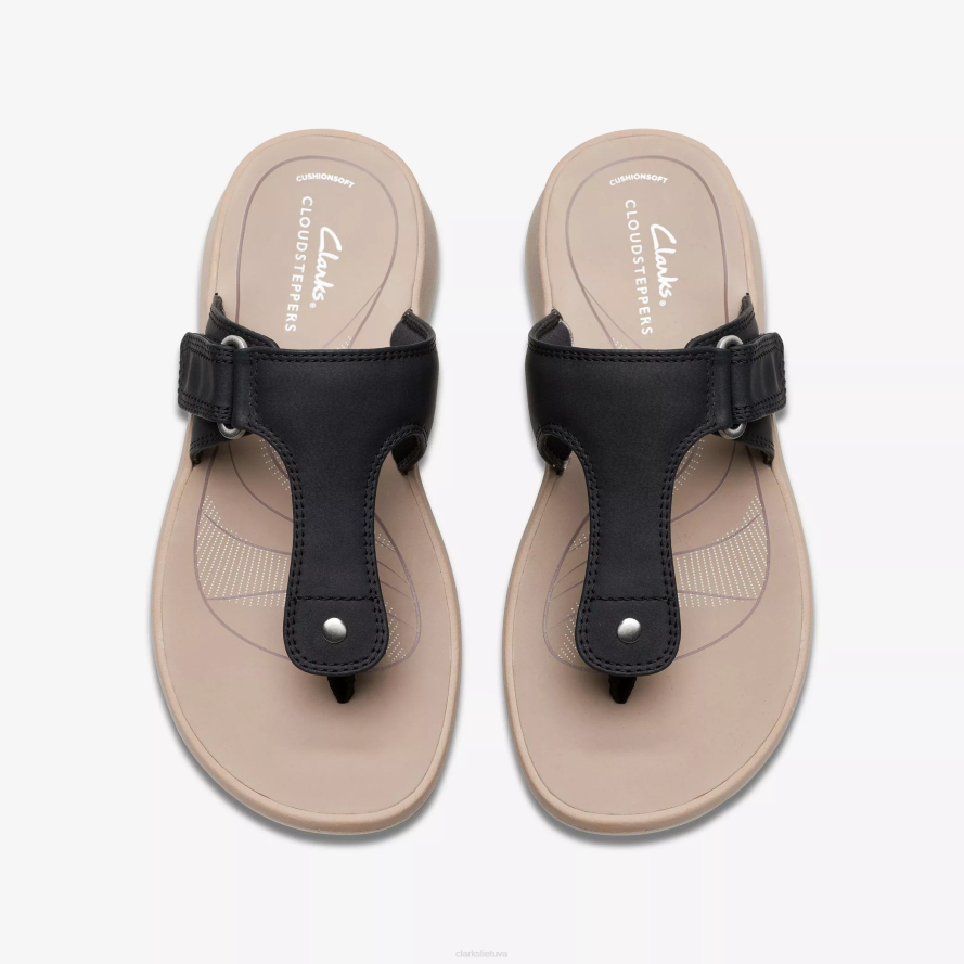 Clarks vaikščiojimas slidėmis H2XV74 juodas