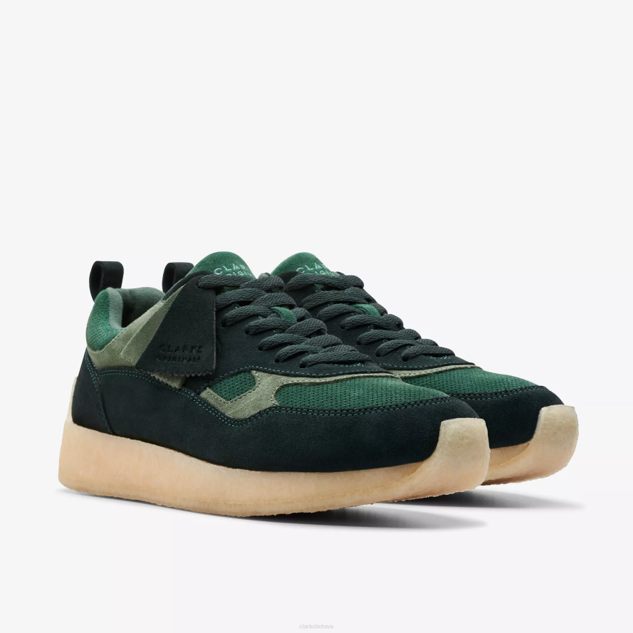 Clarks 8-asis šliuzas H2XV353 tamsiai žalias derinys