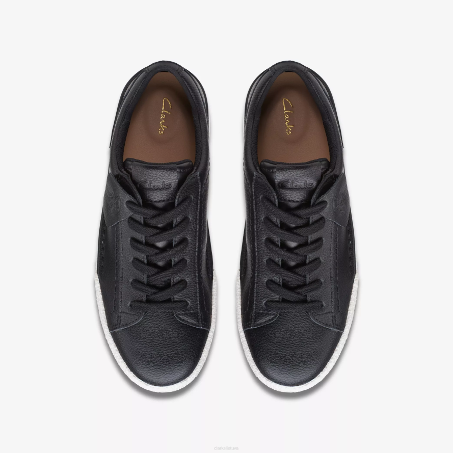 Clarks amatų taurės pasivaikščiojimas H2XV367 juoda oda