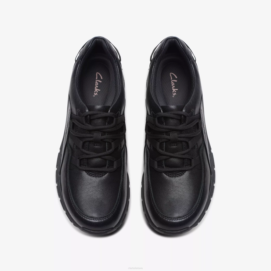 Clarks bangų diapazonas H2XV345 juoda oda