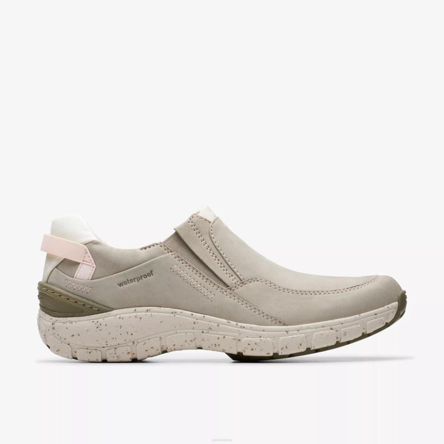 Clarks bangų plynaukštė H2XV339 akmens nubukas