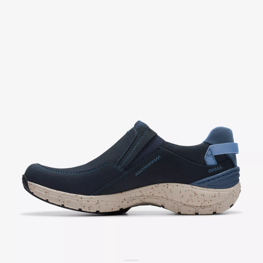 Clarks bangų plynaukštė H2XV341 jūrinis nubukas