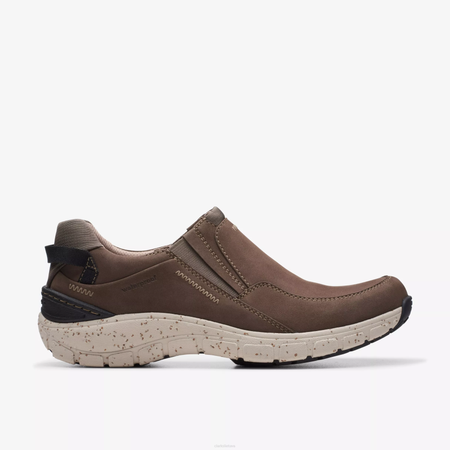 Clarks bangų plynaukštė H2XV342 taupe nubukas