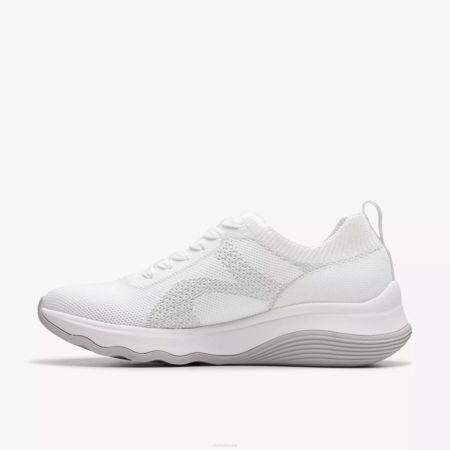 Clarks grandinės kaklaraištis H2XV349 baltas mezginys