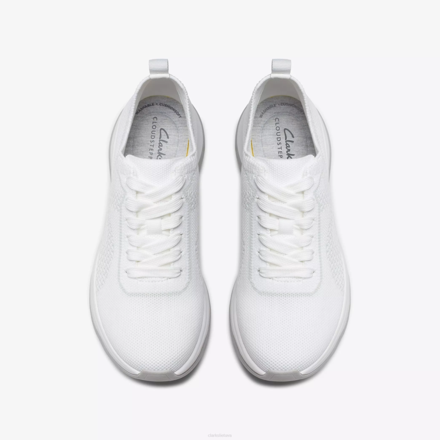 Clarks grandinės kaklaraištis H2XV349 baltas mezginys