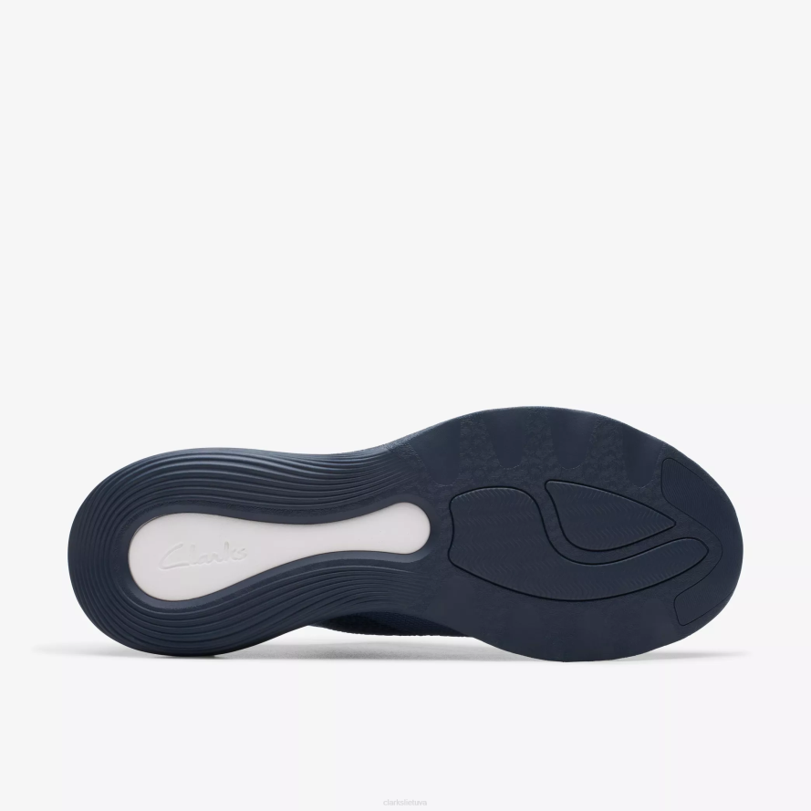 Clarks grandinės kaklaraištis H2XV351 džinsinio mėlynumo mezginys