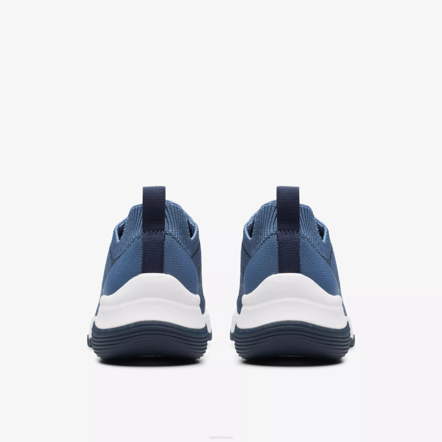 Clarks grandinės kaklaraištis H2XV351 džinsinio mėlynumo mezginys