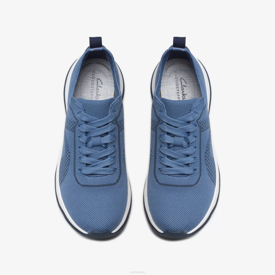 Clarks grandinės kaklaraištis H2XV351 džinsinio mėlynumo mezginys