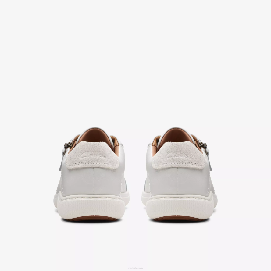 Clarks nalle nėriniai H2XV324 balta oda