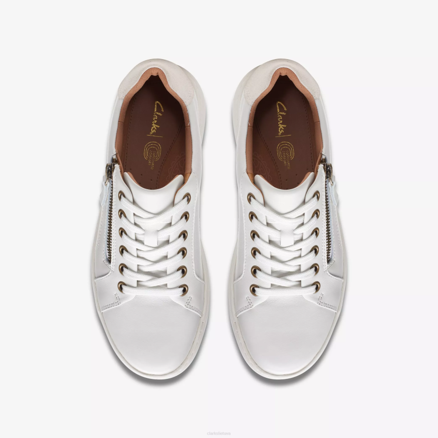 Clarks nalle nėriniai H2XV324 balta oda