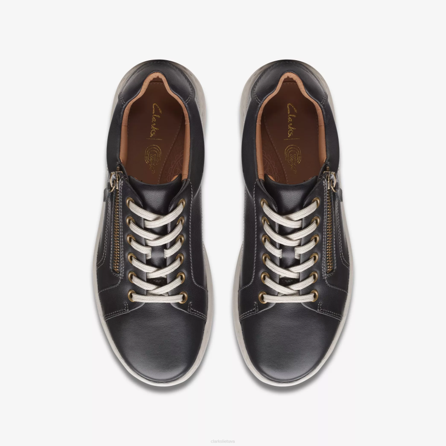 Clarks nalle nėriniai H2XV328 juoda oda