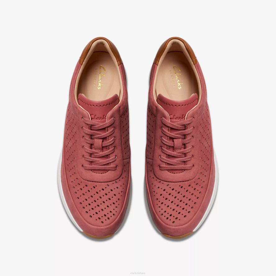 Clarks tivoli malonė H2XV331 dulkėtas rožių nubukas