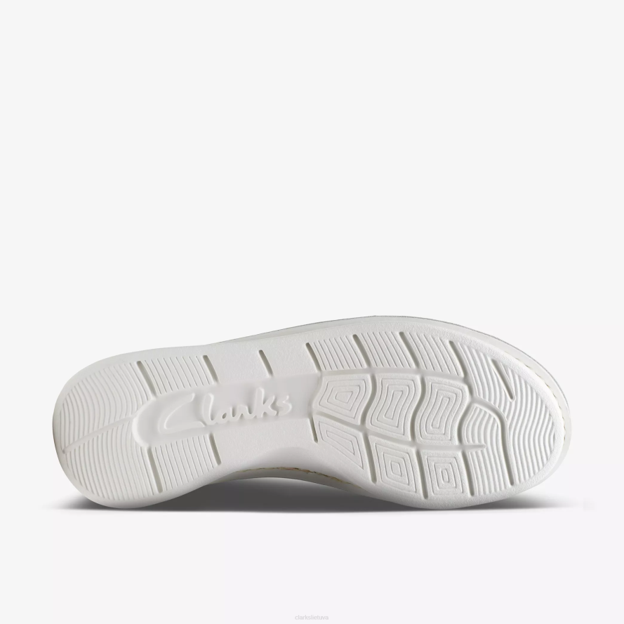 Clarks velhill etch H2XV360 beveik baltas derinys