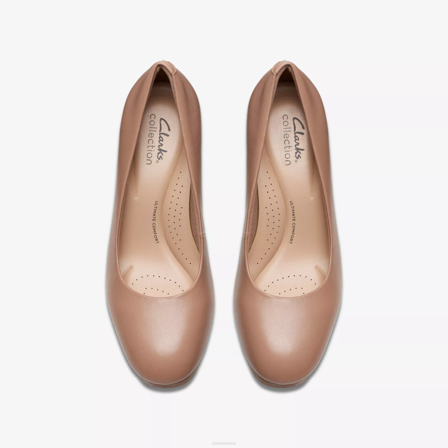 Clarks ambyr2 braley H2XV505 šilta smėlio spalvos oda