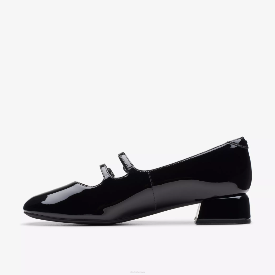 Clarks daiss 30 blizgesys H2XV508 juodas patentas