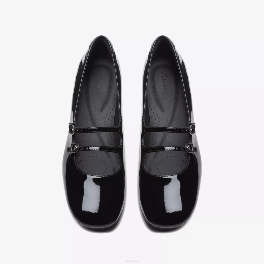 Clarks daiss 30 blizgesys H2XV508 juodas patentas