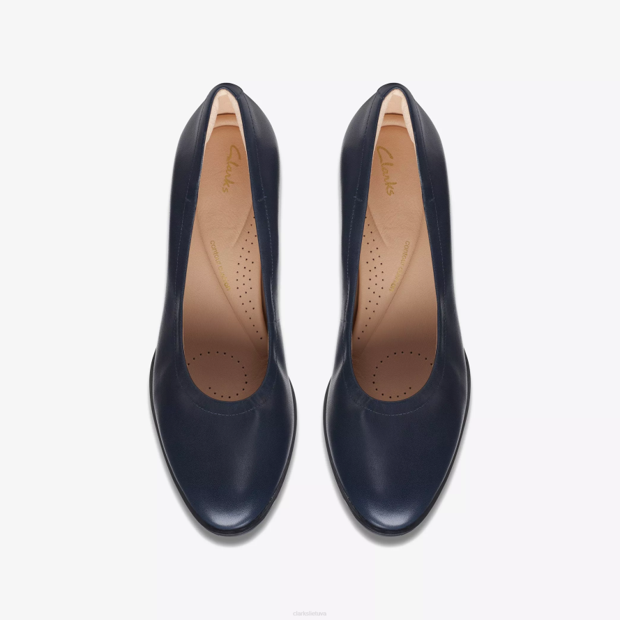 Clarks freva 55 teismas H2XV512 tamsiai mėlyna oda