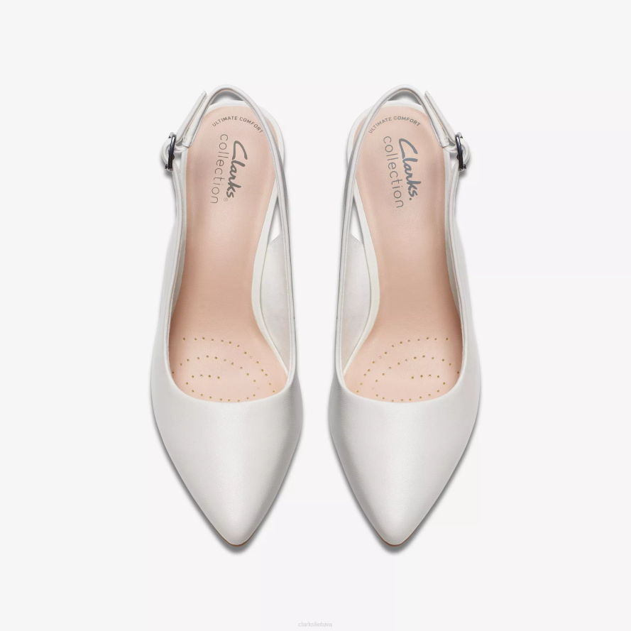 Clarks kataleyna žingsnis H2XV502 beveik baltos odos