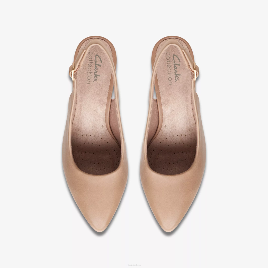 Clarks kataleyna žingsnis H2XV503 šilta smėlio spalvos oda