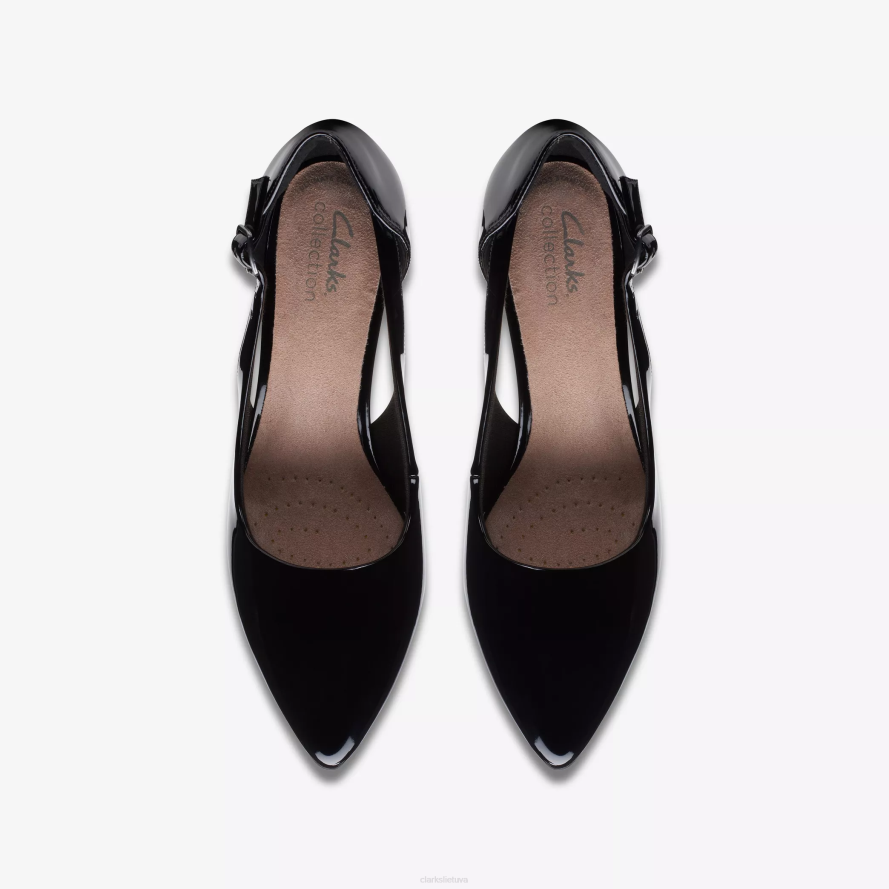 Clarks kataleyna rae H2XV524 juodas patentas