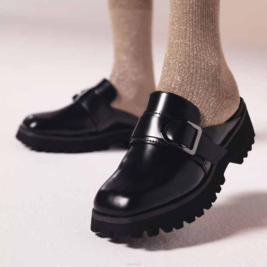 Clarks lieka toks laisvas H2XV515 juoda oda