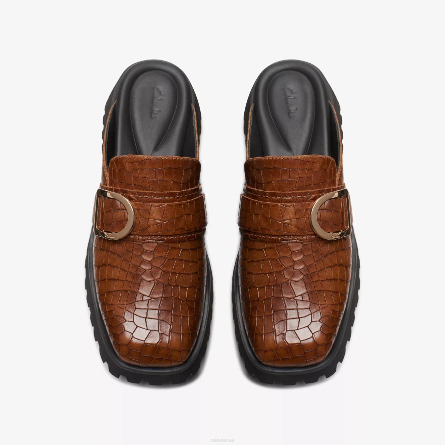 Clarks lieka toks laisvas H2XV517 rudasis krokodilas
