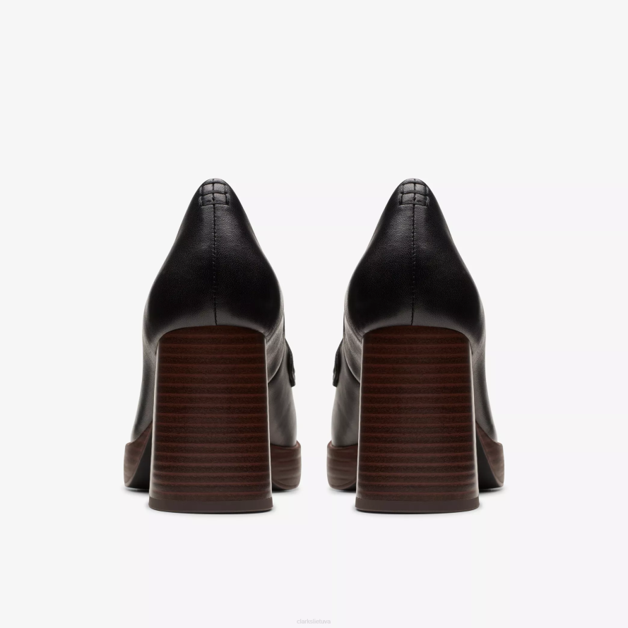 Clarks zoya85 pėsčiomis H2XV498 juoda oda