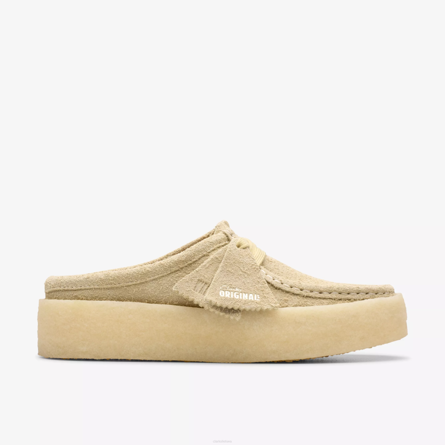 Clarks Wallabee puodelis lo H2XV587 šviesus klevas