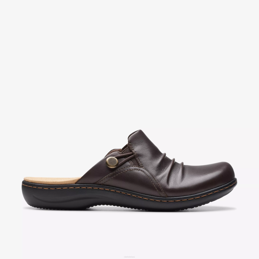 Clarks laurieann įlanka H2XV594 tamsiai ruda oda