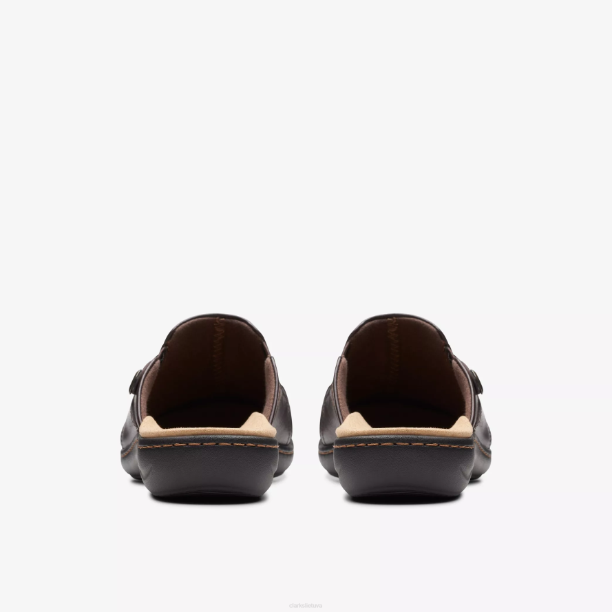 Clarks laurieann įlanka H2XV594 tamsiai ruda oda
