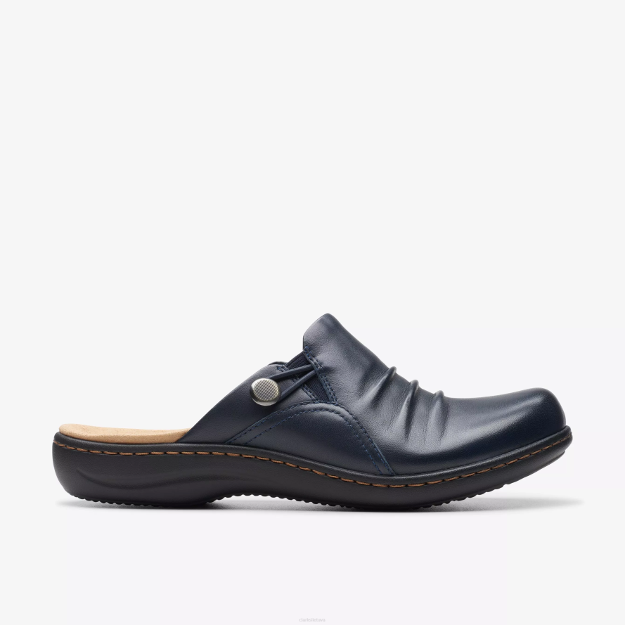 Clarks laurieann įlanka H2XV596 tamsiai mėlyna oda