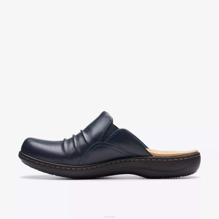 Clarks laurieann įlanka H2XV596 tamsiai mėlyna oda