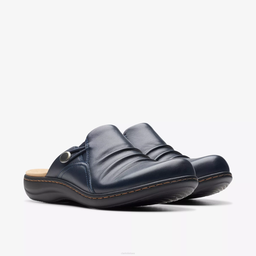 Clarks laurieann įlanka H2XV596 tamsiai mėlyna oda