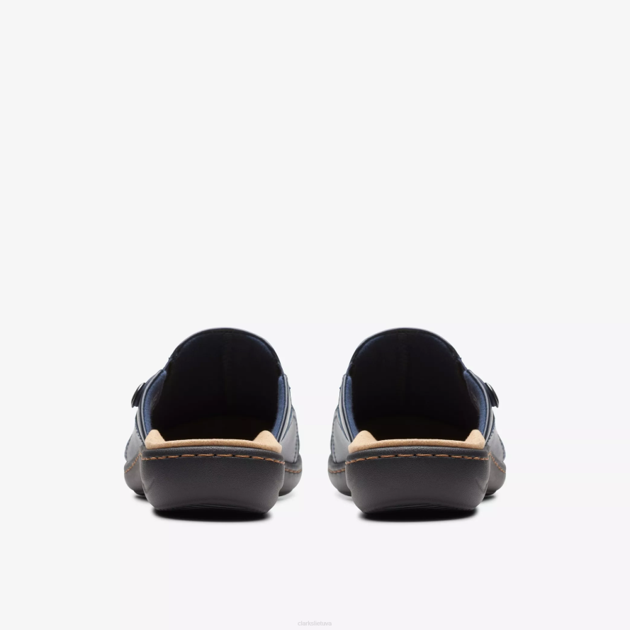 Clarks laurieann įlanka H2XV596 tamsiai mėlyna oda