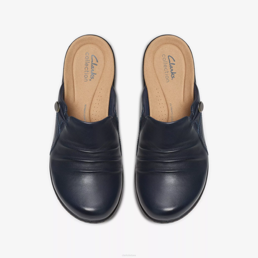 Clarks laurieann įlanka H2XV596 tamsiai mėlyna oda