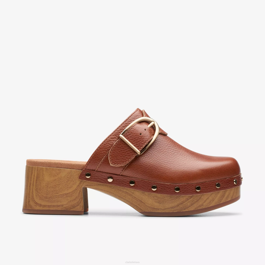 Clarks sivanne saulė H2XV582 rudos odos