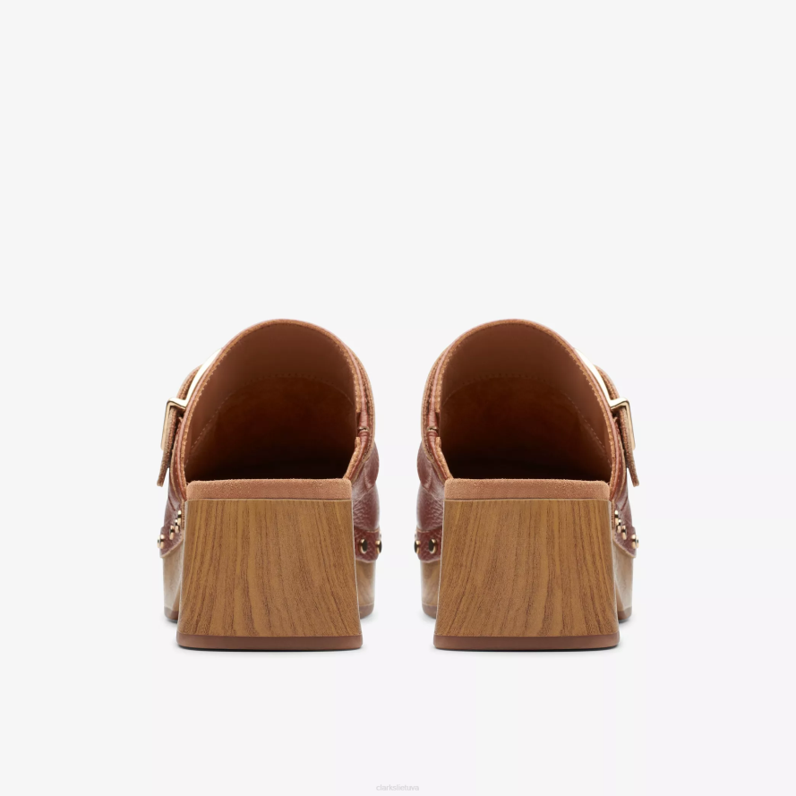 Clarks sivanne saulė H2XV582 rudos odos