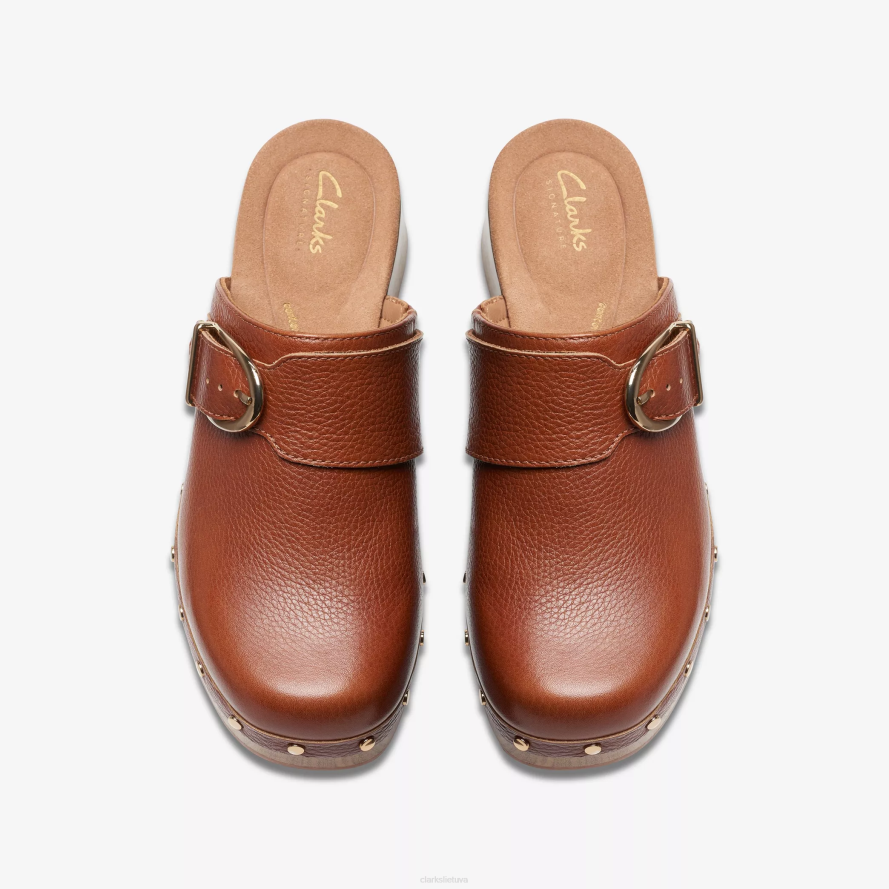 Clarks sivanne saulė H2XV582 rudos odos