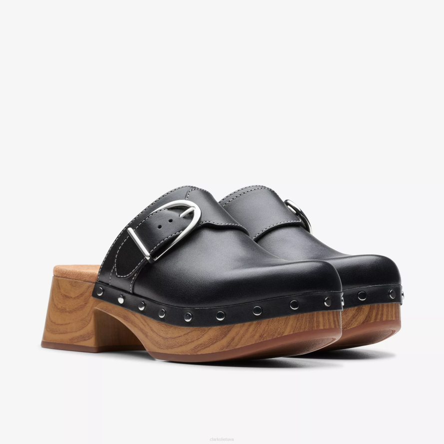 Clarks sivanne saulė H2XV583 juoda oda