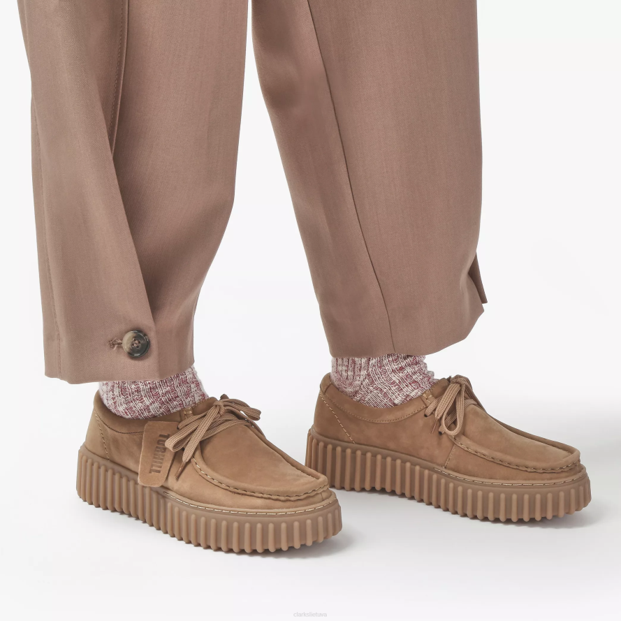 Clarks torhill bitė H2XV572 šviesiai įdegio nubukas