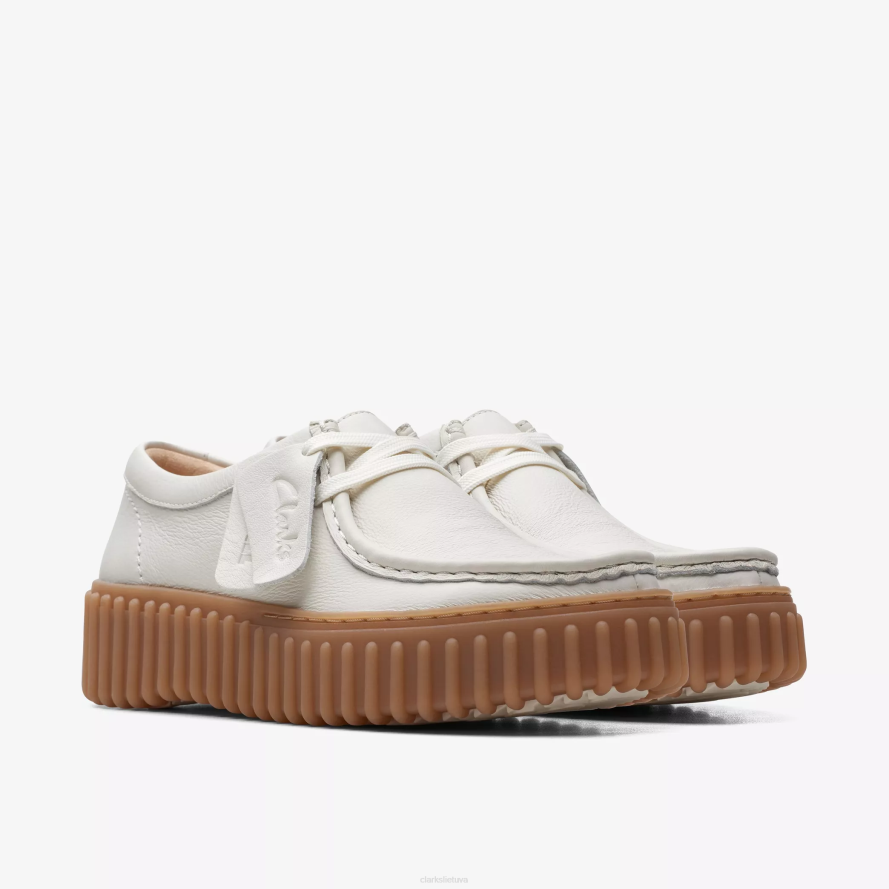 Clarks torhill bitė H2XV575 beveik baltos odos