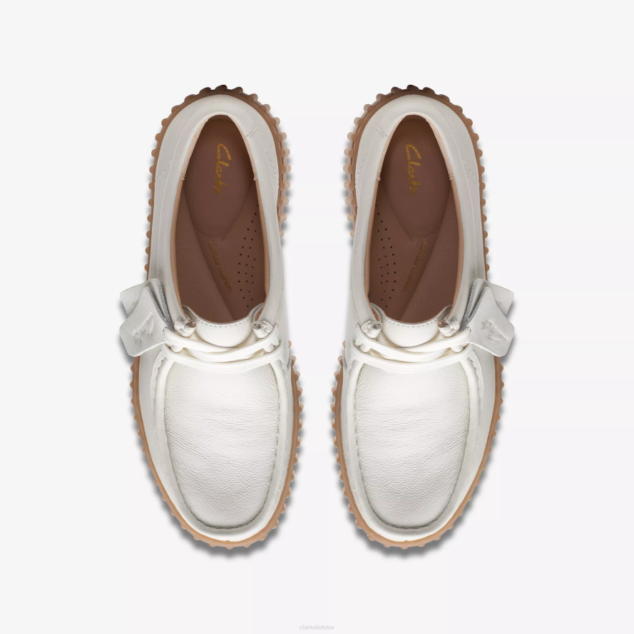 Clarks torhill bitė H2XV575 beveik baltos odos