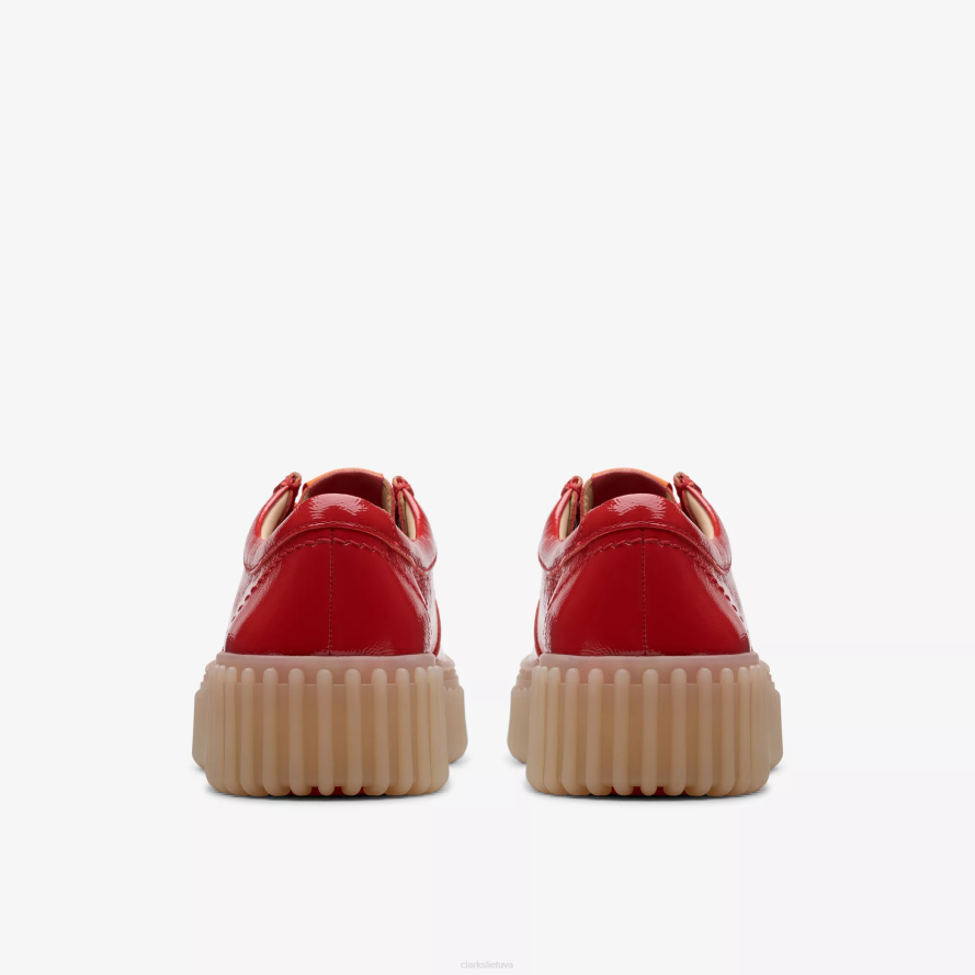 Clarks torhill bitė H2XV576 raudonas patentas