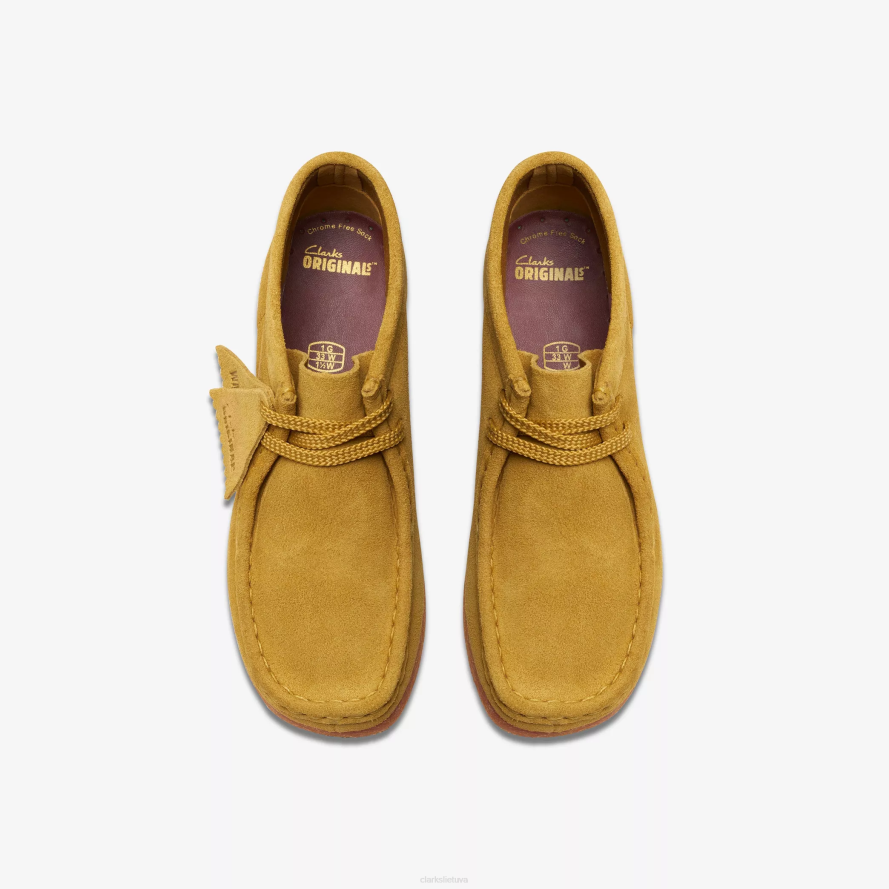 Clarks Wallabee boot senesnis H2XV980 tamsiai alyvuogių